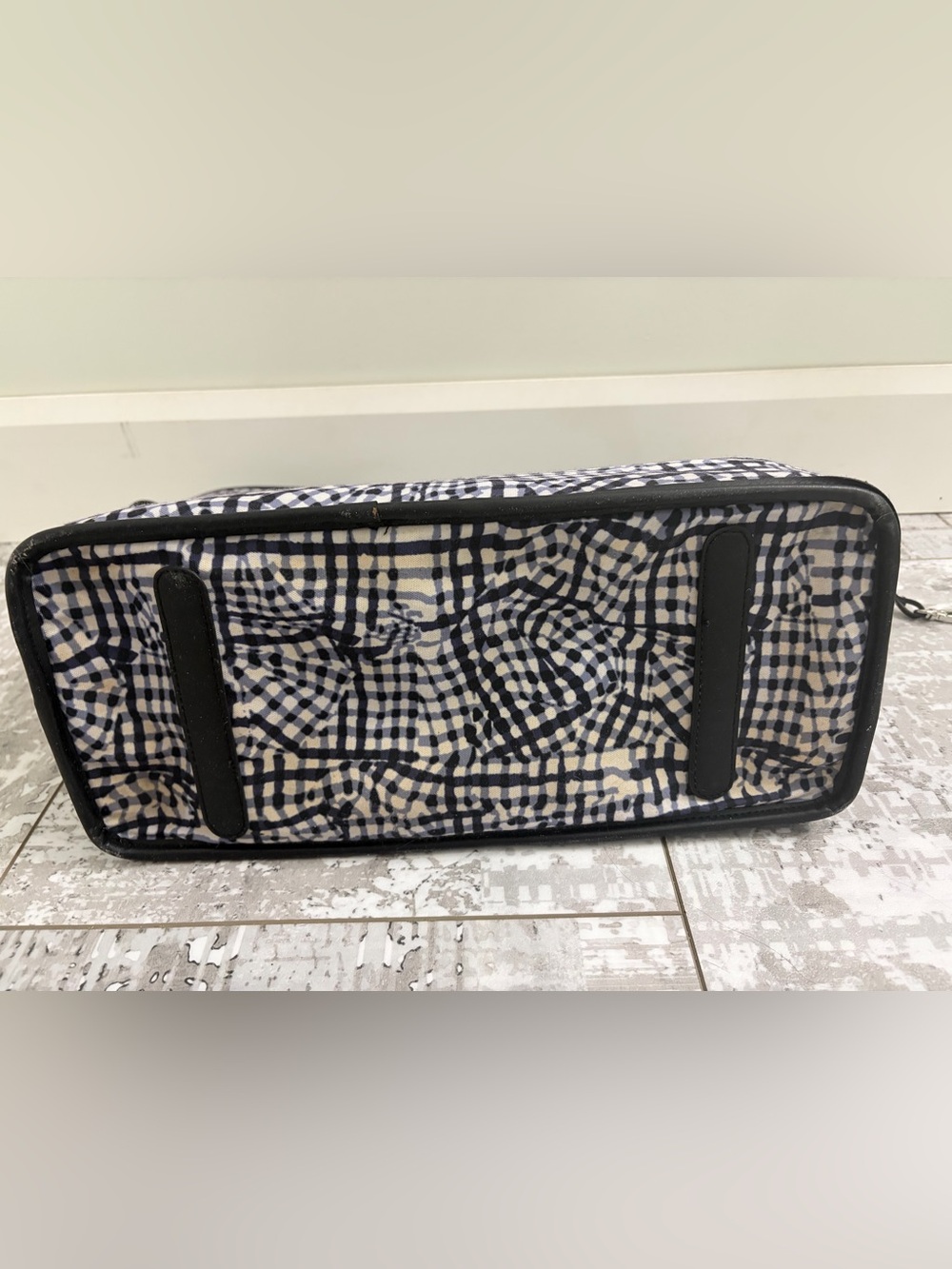 MCM Reversable Silver Monogram Tote with Black Trim - Picture 8 of 11